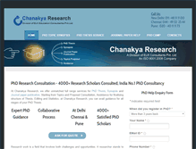 Tablet Screenshot of chanakyaresearch.net